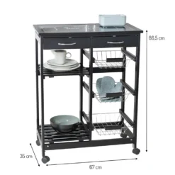 Wenko Küchenwagen Bon Appetit -Qualitätsladen Für Geschirr 98b145ad800da426c438b0c4638e545c