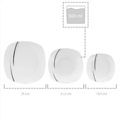 Sänger SÄNGER Porzellan Geschirrset Bilgola Black Lines, Tafelservice 18 Teilig Für 6 Personen 8 Sänger SÄNGER Porzellan Geschirrset Bilgola Black Lines, Tafelservice 18 Teilig Für 6 Personen -Qualitätsladen Für Geschirr 98ddd0b6a877d94c989feb6305284aa5