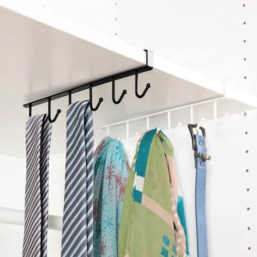 1 Haken Für Tassen, Becher, Weingläser, Aufbewahrungshaken Für Küchenutensilien, Krawatten, Gürtel Und Schals, Haken Zum Aufhängen Unter Dem Schrank, Ohne Bohren – Bild 2