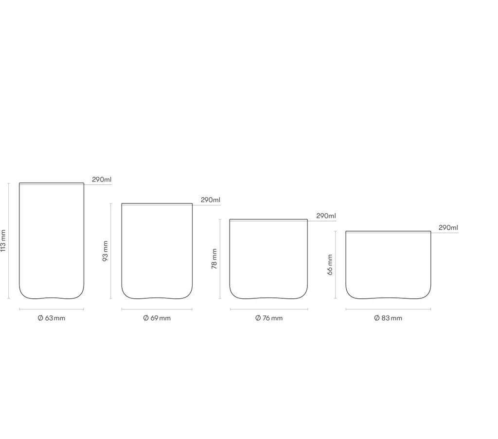 AARKE Gläser 4er Set Nesting Glasses 4x 290ml Kristallglas Stapelbar Trinkgläser 8 AARKE Gläser 4er Set Nesting Glasses 4x 290ml Kristallglas Stapelbar Trinkgläser – Bild 8