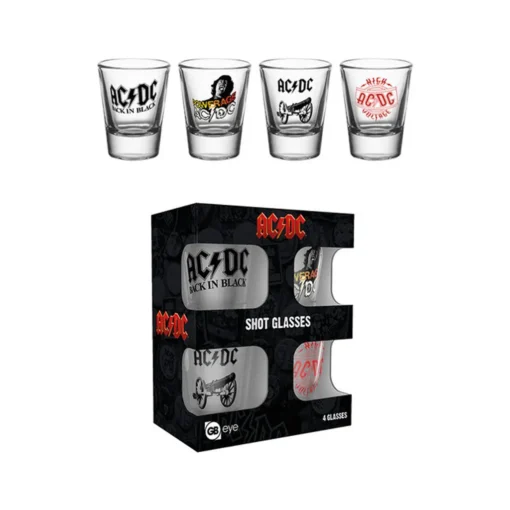 Schnapsgläser 4er Set AC/DC Mix