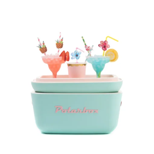 Kühlbox | Passive Kühlbox | Kühltaschen Polar In Retro Vintage Design Aus Kunststoff Mit Polystyrol (Airpop) Thermische Isolierung, 12L In Türkis – Bild 3