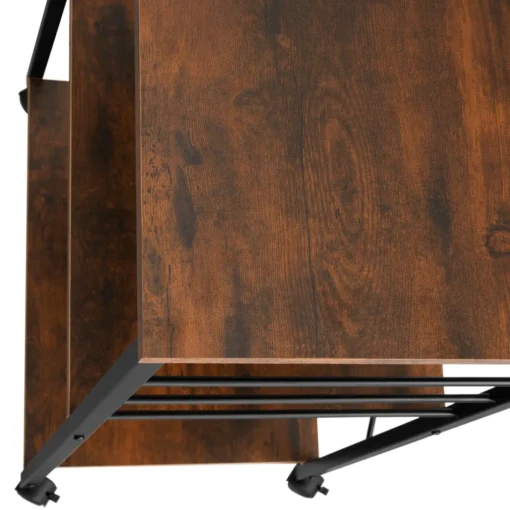 Tectake Servierwagen Rugby 65,5x45,5x88,5cm - Industrial Dunkelbraun – Bild 10