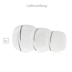 Sänger SÄNGER Porzellan Geschirrset Bilgola Black Lines, Tafelservice 18 Teilig Für 6 Personen 10 Sänger SÄNGER Porzellan Geschirrset Bilgola Black Lines, Tafelservice 18 Teilig Für 6 Personen -Qualitätsladen Für Geschirr 9de7f4b4c7e7ca0643a51a4523ce2a5b