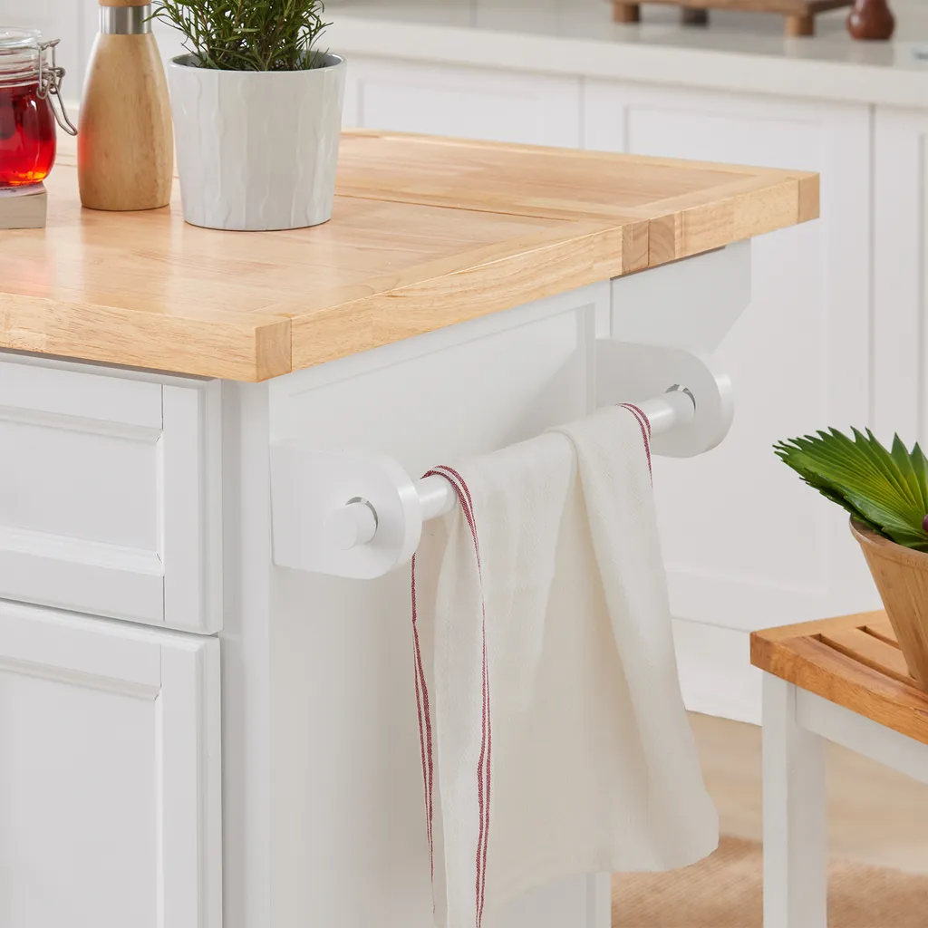 SoBuy FKW71-WN Kücheninsel Küchenwagen Mit Erweiterbarer Arbeitsplatte Küchenschrank Servierwagen Holz Weiß BHT Ca.: 115x92x46-71cm 11 SoBuy FKW71-WN Kücheninsel Küchenwagen Mit Erweiterbarer Arbeitsplatte Küchenschrank Servierwagen Holz Weiß BHT Ca.: 115x92x46-71cm – Bild 11
