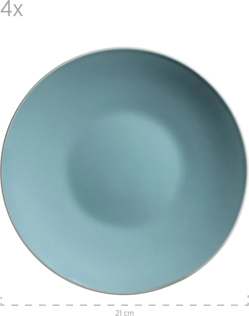 Mäser 931770 Kombiservice Elissa Für 6 Personen, Steinzeug, Türkis (1 Set, 24-teilig) 3 Mäser 931770 Kombiservice Elissa Für 6 Personen, Steinzeug, Türkis (1 Set, 24-teilig) – Bild 3