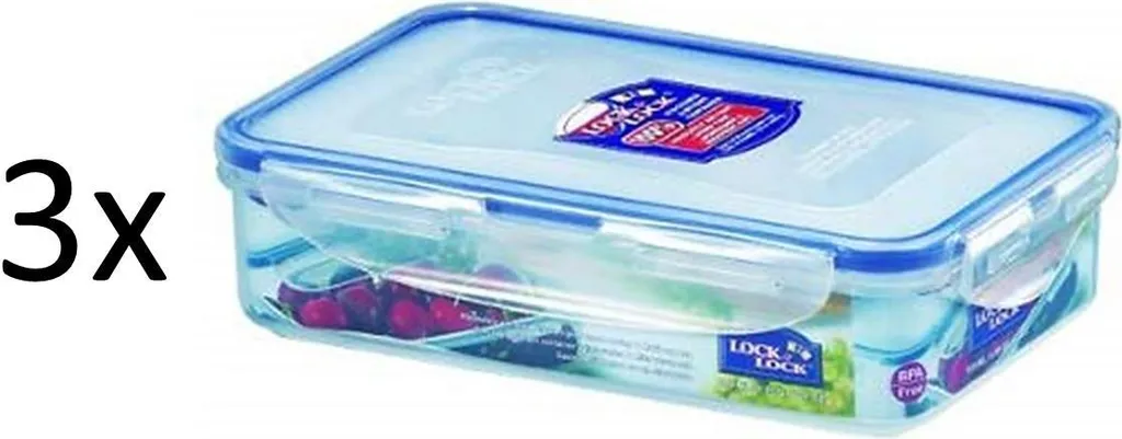 Lock & Lock 3er Set Multifunktionsbox 800ml, Frischhaltedose Mit Ablaufgitter HPL816T X 3 3 Lock & Lock 3er Set Multifunktionsbox 800ml, Frischhaltedose Mit Ablaufgitter HPL816T X 3 – Bild 3