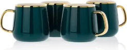 HowHomely Kaffeeservice Keramik 4 Personen - Teeservice 10-tlg. - Grün-Gold 15 HowHomely Kaffeeservice Keramik 4 Personen - Teeservice 10-tlg. - Grün-Gold -Qualitätsladen Für Geschirr a1e47692e3c41fc333206f6c9d7e7220