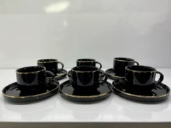 12tlg. Espressoservice Espresso Service Tassen Untertassen Schwarz (D029) 5 12tlg. Espressoservice Espresso Service Tassen Untertassen Schwarz (D029) -Qualitätsladen Für Geschirr a21e1b48947864922377adc62f4d286f