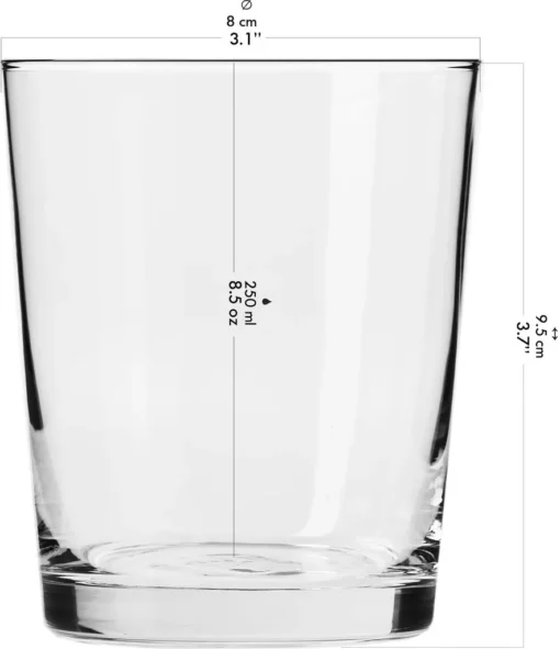 KROSNO Pure Wassergläser, 6er-Set, 250 Ml – Bild 2
