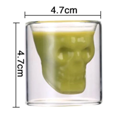 Skull-in-glass Winkee 4 Schnapsgläser Shot Glas Totenkopf Schädel 25ml Partyglas Weingläser – Bild 7