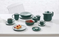 Kaffee- Und Tafelservice 42 Tlg. Jasper Grün