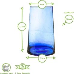 Nicola Spring 6 Stück Merzouga Recycled Longdrinkgläser Set - Trinkglas - 320ml - Blau 6 Nicola Spring 6 Stück Merzouga Recycled Longdrinkgläser Set - Trinkglas - 320ml - Blau -Qualitätsladen Für Geschirr a4b8bbfc57a039a3ceb03ba9c37b6e91