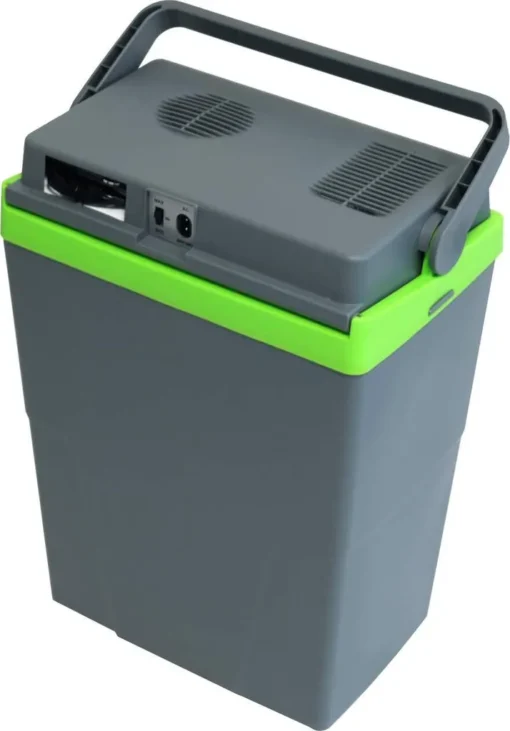 MAXXMEE Kühlbox - Wahlweise Via Netzkabel Oder KFZ-Anschluss - 22l Volumen - Grau/limegreen Kühlbox Camping Kühlschrank 22L Auto 12V 230V Thermobox Elektrisch Picknick Grau – Bild 10