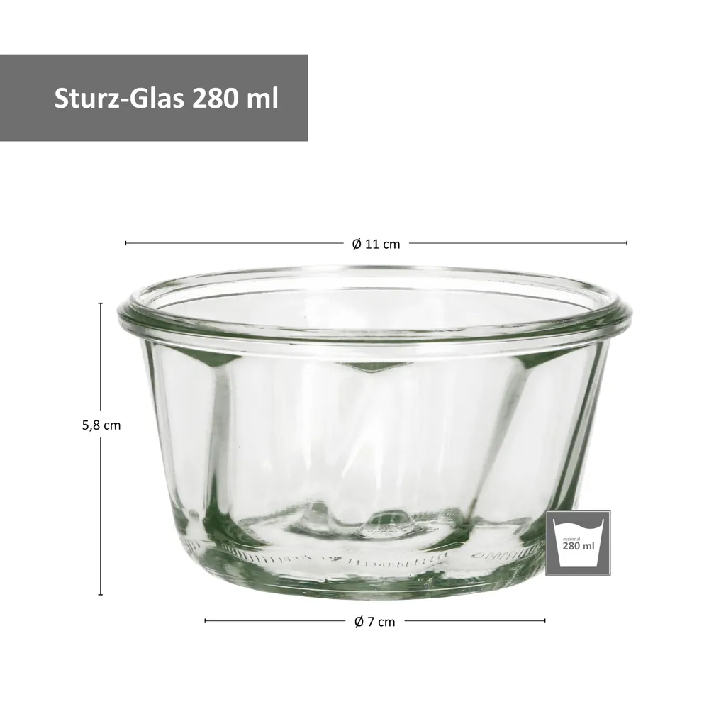 9er Set WECK 9x Gugelhupf Glas-Form 280 Ml + 9x Einmach-Zubehör + Rezeptheft 4 9er Set WECK 9x Gugelhupf Glas-Form 280 Ml + 9x Einmach-Zubehör + Rezeptheft – Bild 4