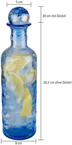 APS Glaskaraffe -ICEBLUE- /// Ø 8 Cm, H: 30 Cm, 0,8 Liter /// Glas, Blau, Silikon /// 10723 10 APS Glaskaraffe -ICEBLUE- /// Ø 8 Cm, H: 30 Cm, 0,8 Liter /// Glas, Blau, Silikon /// 10723 -Qualitätsladen Für Geschirr a59a97f06f89c55c700346fee1b0c463