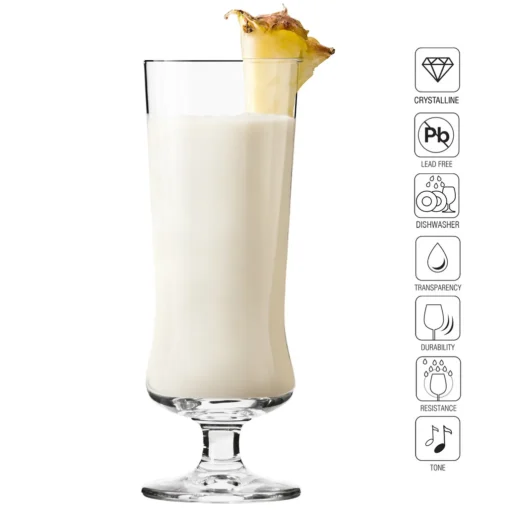KROSNO Pina Colada Cocktailgläser Longdrinkgläser | Set Von 6 | 300 ML | Avant-Garde Kollektion | Perfekt Für Zuhause, Restaurants Und Partys | Spülmaschinenfest – Bild 7