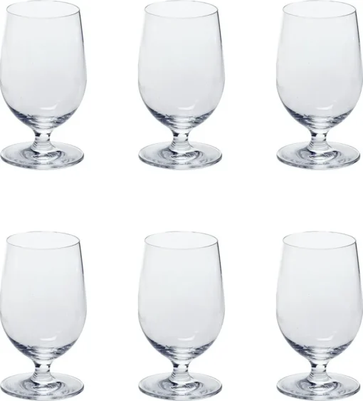 LEONARDO 061453 Ciao+ Wasserkelch, Glas, 310 Ml, H 13 Cm, Klar (6 Stück)