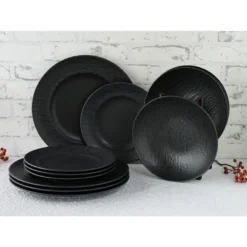 CreaTable 33320 Tafelservice Rondo Schiefer Für 6 Personen, Steinzeug, Schwarz (1 Set, 12-teilig) 12 CreaTable 33320 Tafelservice Rondo Schiefer Für 6 Personen, Steinzeug, Schwarz (1 Set, 12-teilig) -Qualitätsladen Für Geschirr a7265289a0487ca762a5a18c8a6005d6