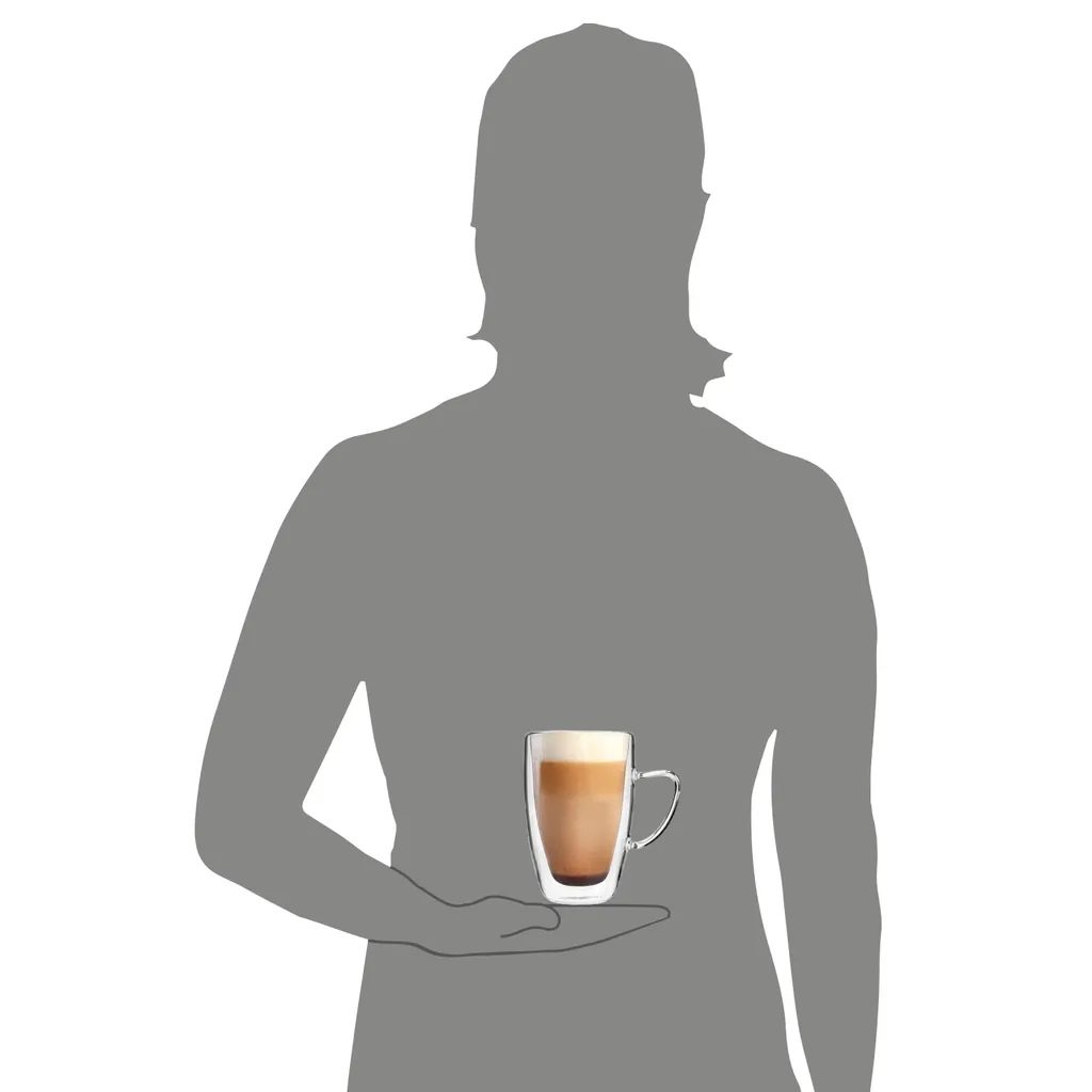 Sänger SÄNGER Doppelwandiges Cappuccino Gläser Set Mit Henkel 6 Teilig 4 Sänger SÄNGER Doppelwandiges Cappuccino Gläser Set Mit Henkel 6 Teilig – Bild 4