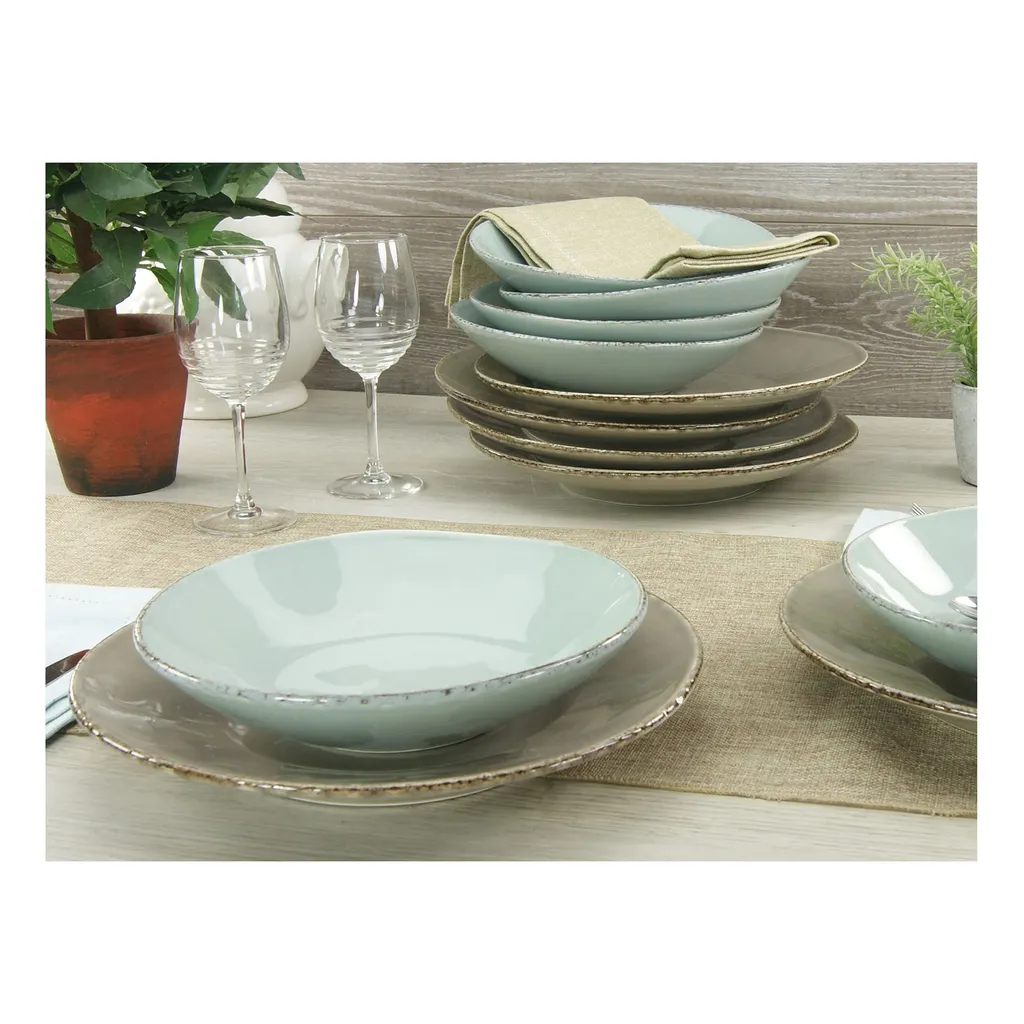 CreaTable 14397 Tafelservice Organic Oslo Für 6 Personen, Steingut (1 Set, 12-teilig) 3 CreaTable 14397 Tafelservice Organic Oslo Für 6 Personen, Steingut (1 Set, 12-teilig) – Bild 3