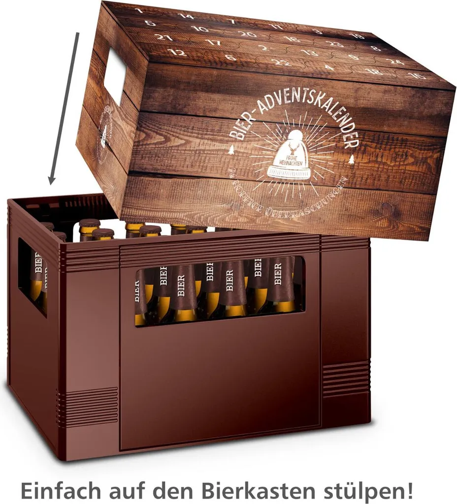 Itenga Adventskalender Für Bierkasten Motiv 1 Holzkiste - Bierkastenadventskalender 5 Itenga Adventskalender Für Bierkasten Motiv 1 Holzkiste - Bierkastenadventskalender – Bild 5