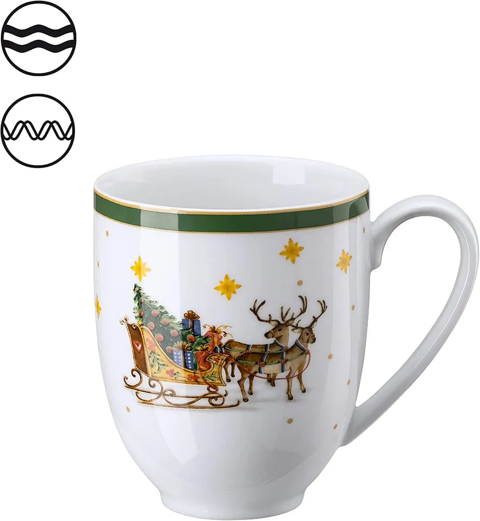 HUTSCHENREUTHER Kaffee-Set 4tlg. Wintertime Grün 1 Stck. 701515 (EKB) 2 HUTSCHENREUTHER Kaffee-Set 4tlg. Wintertime Grün 1 Stck. 701515 (EKB) – Bild 2