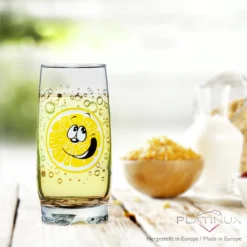 Trinkgläser Mit Lustigen Fruchtgesichtern 350ml (max. 400ml) Set 6 Teilig Aus Glas Bunt -Qualitätsladen Für Geschirr aa4ec4367c578d656cf4d26b72df0f76