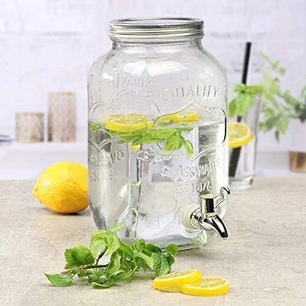 Getränkespender, Rund Aus Glas 3L 6 Getränkespender, Rund Aus Glas 3L – Bild 6