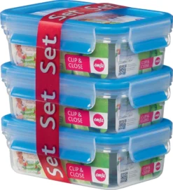 Emsa Clip & Close Frischhaltedosen 3er-Set á 0,55 L, Blau 23 Emsa Clip & Close Frischhaltedosen 3er-Set á 0,55 L, Blau -Qualitätsladen Für Geschirr aad1a7c308f9db225c14baa97382cf7b