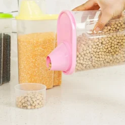 Vorratsdosen Set Mit Deckel, Aufbewahrungsbox Küche, Frischhaltedosen 2.5L & 1.9L BPA-frei Luftdicht Vorratsbehälter Mit Messbecher Kunststoff Schüttdosen Für Mehl Müsli (2 Stück) 15 Vorratsdosen Set Mit Deckel, Aufbewahrungsbox Küche, Frischhaltedosen 2.5L & 1.9L BPA-frei Luftdicht Vorratsbehälter Mit Messbecher Kunststoff Schüttdosen Für Mehl Müsli (2 Stück) -Qualitätsladen Für Geschirr abd9d4f48745a439443700478d4f961f