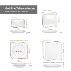 30tlg Geschirrset Silverline Kombi 6Pers Gold Kaffee Unterteller Kuchen/Speiseteller Suppenschale 12 30tlg Geschirrset Silverline Kombi 6Pers Gold Kaffee Unterteller Kuchen/Speiseteller Suppenschale -Qualitätsladen Für Geschirr acde2d8be0b1c3243a2433b948c4c5cc