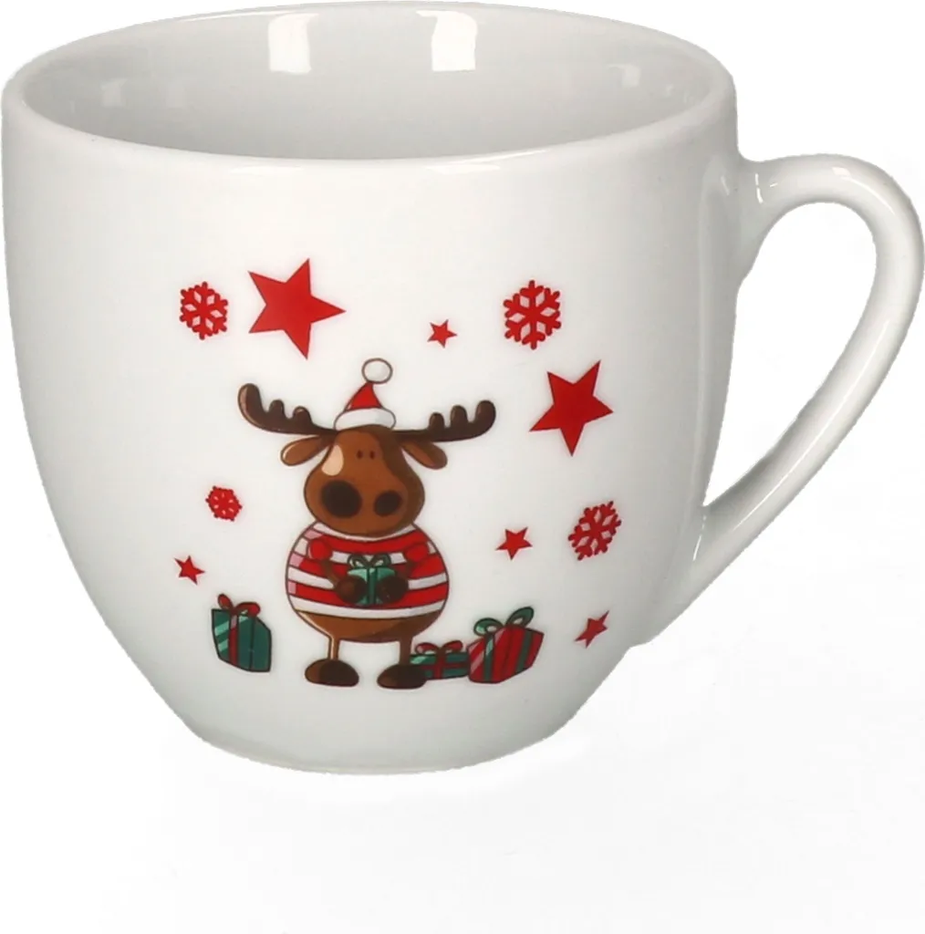 Kaffeeservice Elch 18tlg. Für 6 Personen Weiß Mit Weihnachtsdekor Lustiger Elch 6 Kaffeeservice Elch 18tlg. Für 6 Personen Weiß Mit Weihnachtsdekor Lustiger Elch – Bild 6