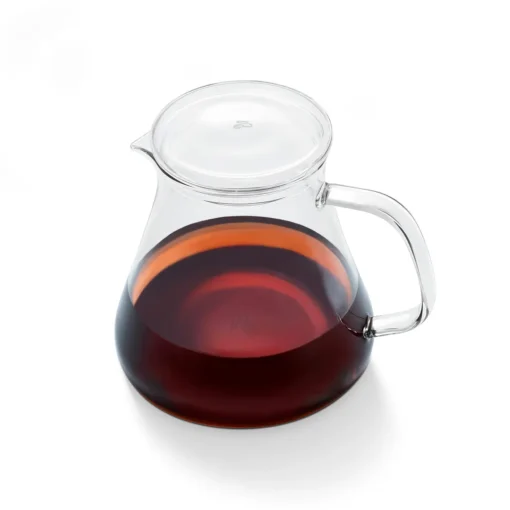 Tchibo Glaskaraffe, Borosilikatglas, Deckel, Hitzebeständig, 600ml