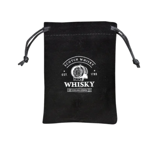 Whisky Geschenk-Set Mit 2 Gläsern, Eiswürfeln Aus Edelstahl, Zange, Samtbeutel In Einer Schönen Holzbox – Bild 12