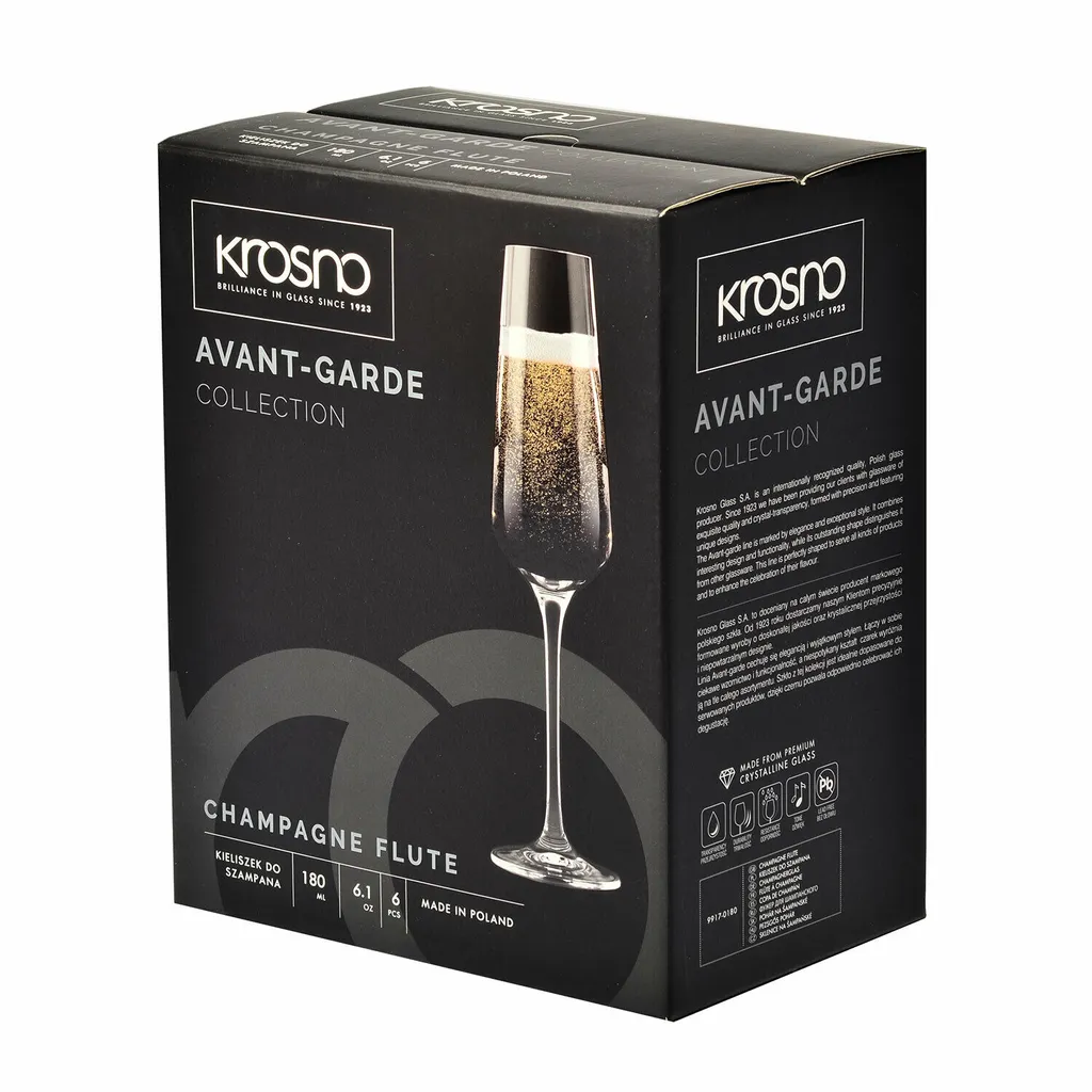 KROSNO Avant-Garde Sektgläser, 6er-Set, 180 Ml 9 KROSNO Avant-Garde Sektgläser, 6er-Set, 180 Ml – Bild 9