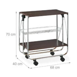Relaxdays Klappbarer Servierwagen -Qualitätsladen Für Geschirr af6e66dbfe1d164d308eb27a6d09a142