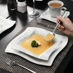 MALACASA, AMPARO 30 Tlg. Marmor Porzellan Geschirrset Kombiservice Tafelservice Mit Kaffeetassen, Unterteller, Dessertteller, Suppenteller, Speiseteller Für 6 Personen 11 MALACASA, AMPARO 30 Tlg. Marmor Porzellan Geschirrset Kombiservice Tafelservice Mit Kaffeetassen, Unterteller, Dessertteller, Suppenteller, Speiseteller Für 6 Personen -Qualitätsladen Für Geschirr af80c7b0362205422fff5072a71212e8