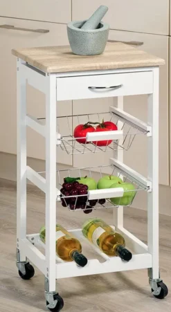 Kesper Küchenwagen Mit Schublade, Weiß, 2581413 9 Kesper Küchenwagen Mit Schublade, Weiß, 2581413 -Qualitätsladen Für Geschirr afa47001e9fa42f851c53585898c07cc
