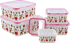 PLENTYFY Keksdosen 10 Teiliges Set Eckig - Plätzchendosen Zum Aufbewahren Von Gebäck Frischhaltedose Kekse - Luftdichte Vorratsdosen Mit Motiven Weihnachtsdosen Frischhaltedosen Mit Deckel 9 PLENTYFY Keksdosen 10 Teiliges Set Eckig - Plätzchendosen Zum Aufbewahren Von Gebäck Frischhaltedose Kekse - Luftdichte Vorratsdosen Mit Motiven Weihnachtsdosen Frischhaltedosen Mit Deckel -Qualitätsladen Für Geschirr b0b23f6875180ecea3982924831d2aa4