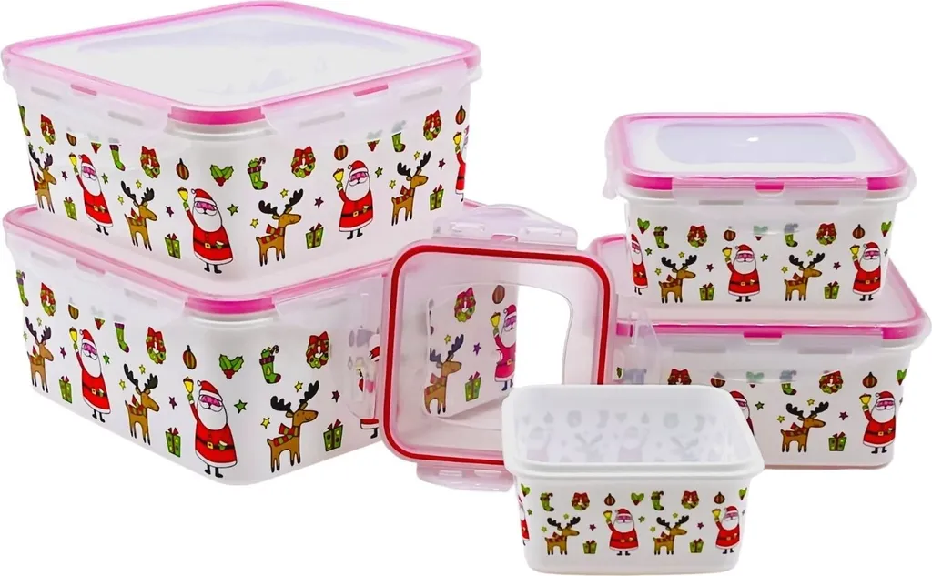 PLENTYFY Keksdosen 10 Teiliges Set Eckig - Plätzchendosen Zum Aufbewahren Von Gebäck Frischhaltedose Kekse - Luftdichte Vorratsdosen Mit Motiven Weihnachtsdosen Frischhaltedosen Mit Deckel 3 PLENTYFY Keksdosen 10 Teiliges Set Eckig - Plätzchendosen Zum Aufbewahren Von Gebäck Frischhaltedose Kekse - Luftdichte Vorratsdosen Mit Motiven Weihnachtsdosen Frischhaltedosen Mit Deckel – Bild 3