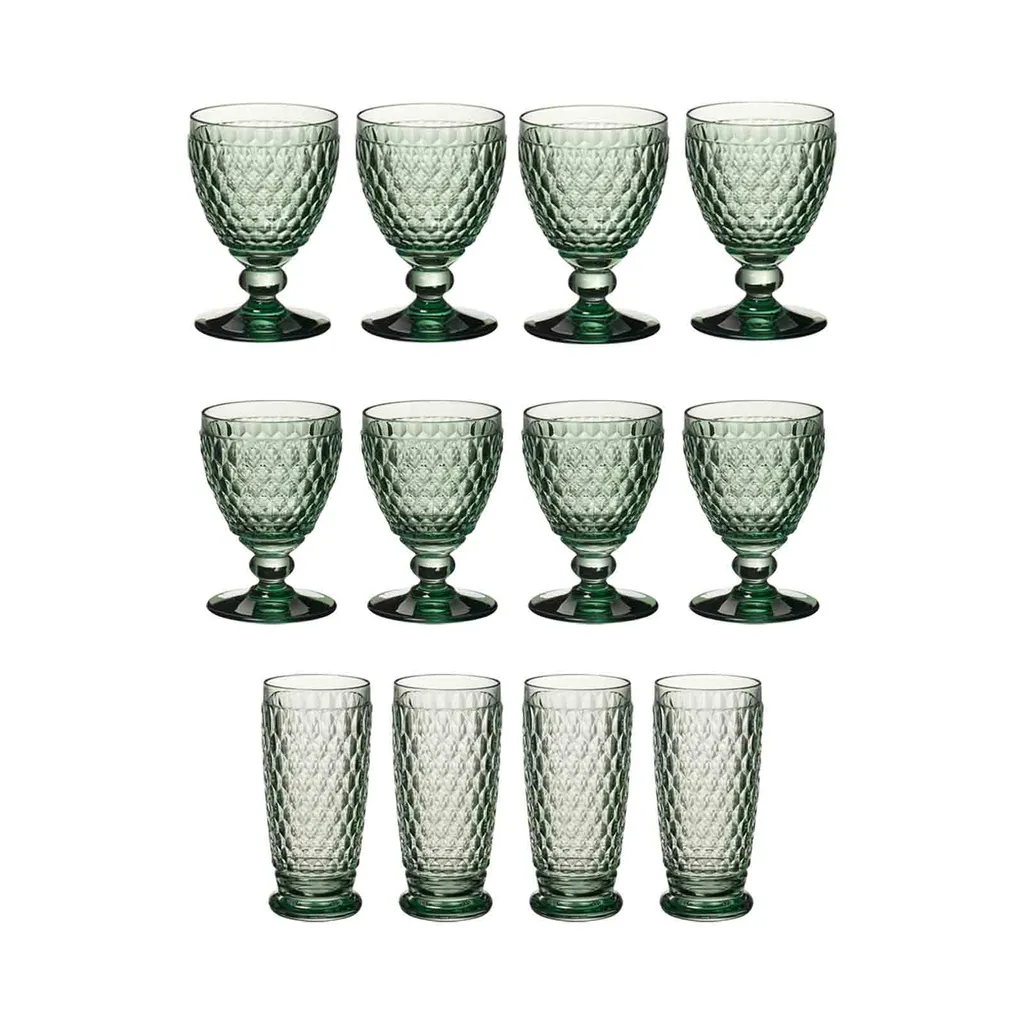 Villeroy & Boch Boston Coloured Wein- & Longdrinkgläser 12er Set Grün 1 Villeroy & Boch Boston Coloured Wein- & Longdrinkgläser 12er Set Grün