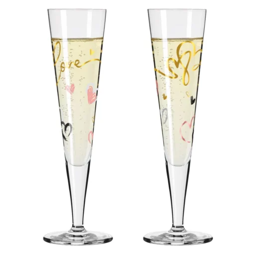 Goldnacht Champagnerglas-Set F23 Von Carolin Oliveira – Bild 2