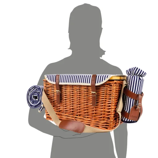 Sänger SÄNGER Picknickkorb Borkum Mit Integriertem Tisch & Kühltasche 25 Teilig Für 4 Personen – Bild 6