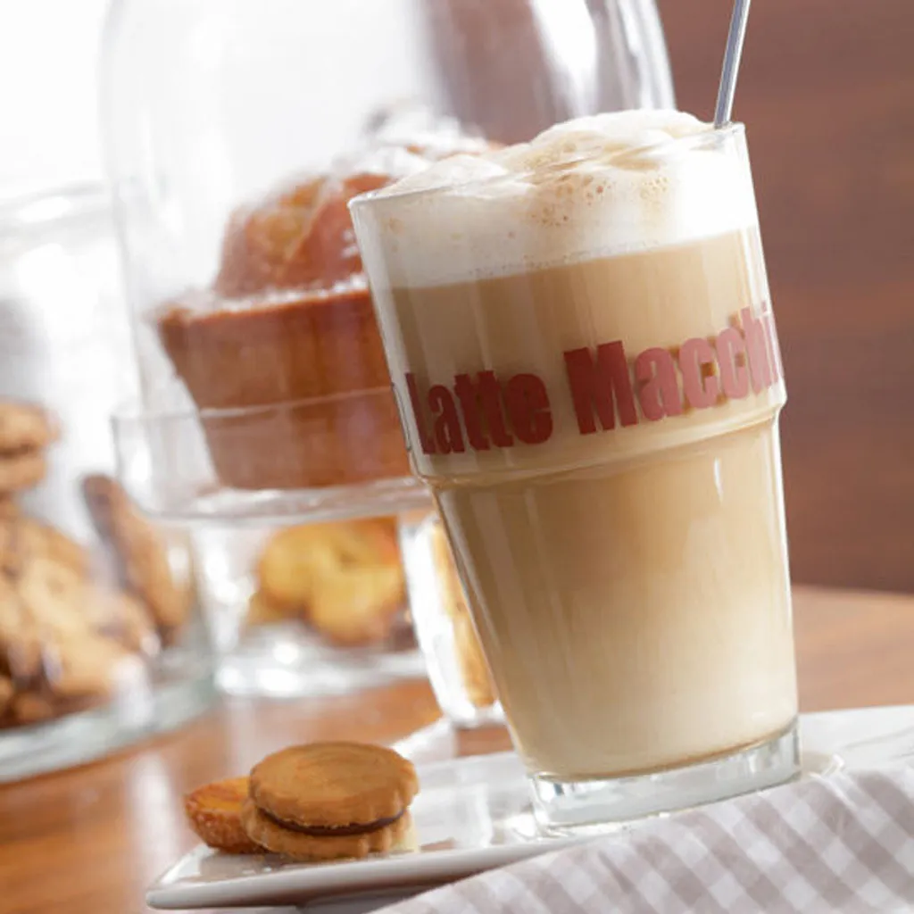 Leonardo Latte Macchiatto Becher 'Solo LM' Mit Löffel, 400ml, Ø 8,5 X 14,7cm (4er Set) 2 Leonardo Latte Macchiatto Becher 'Solo LM' Mit Löffel, 400ml, Ø 8,5 X 14,7cm (4er Set) – Bild 2