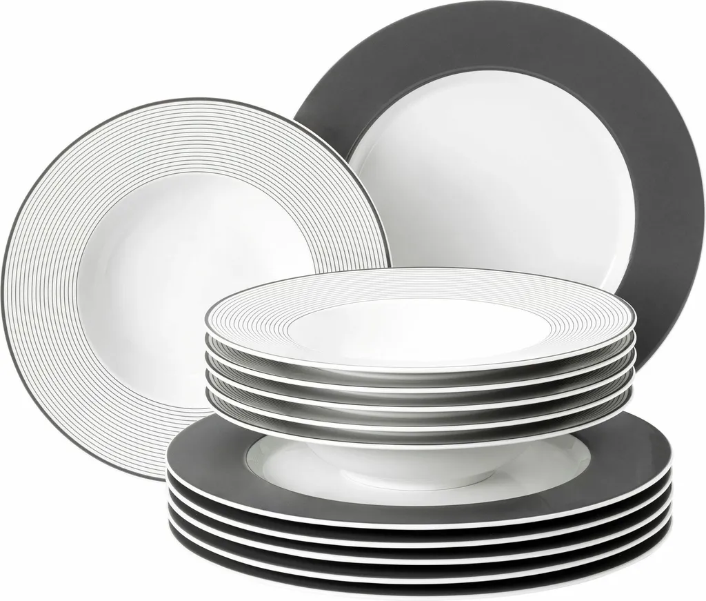 Seltmann No Limits Moments 65006 Tafelservice 12 Tlg. Porzellan Set Teller 1 Seltmann No Limits Moments 65006 Tafelservice 12 Tlg. Porzellan Set Teller