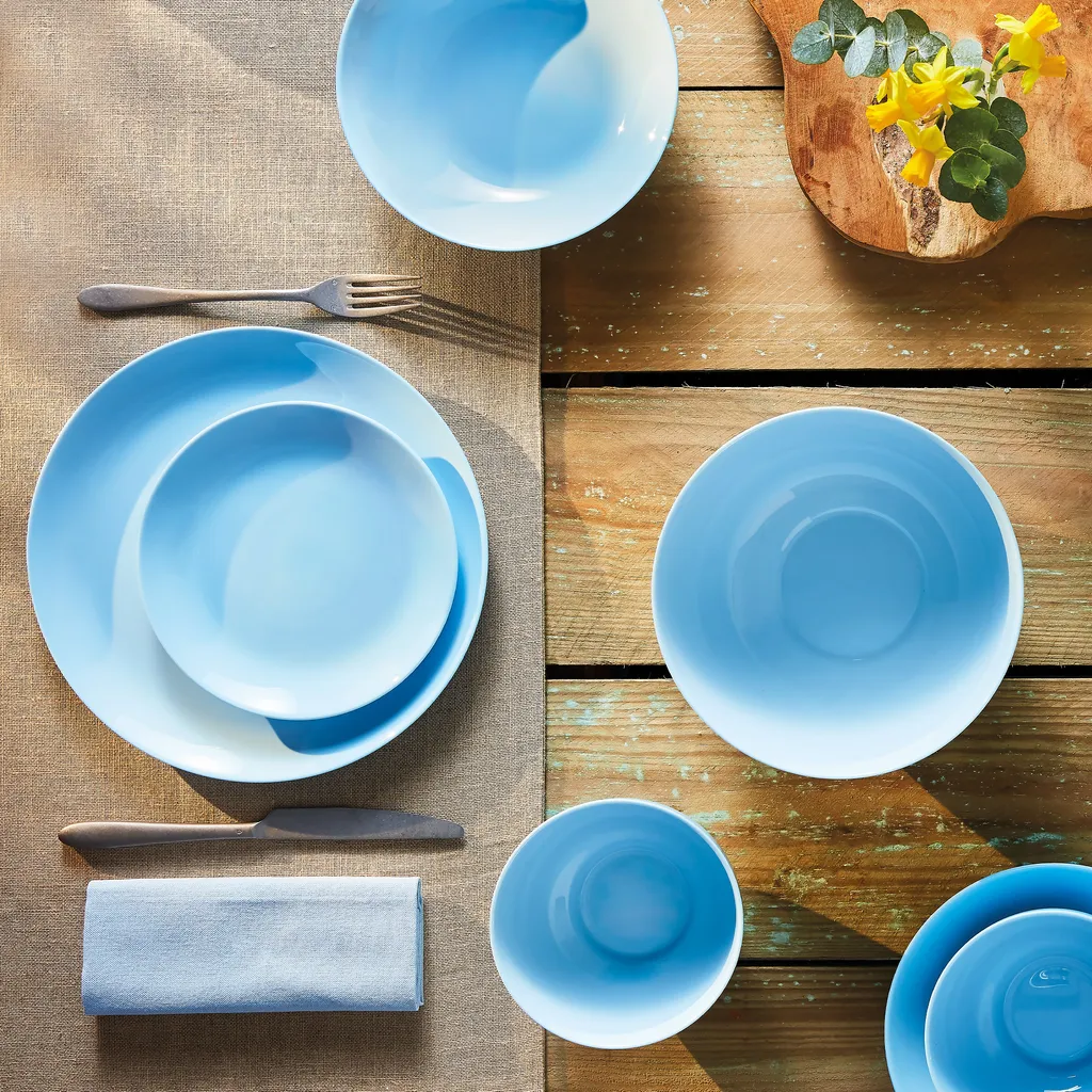 Tafelservice Diwali Light Blue Hellblau 18-teilig LUMINARC Hartglasgeschirr Geschirrset Tafelset Essservice Geschirr 10 Tafelservice Diwali Light Blue Hellblau 18-teilig LUMINARC Hartglasgeschirr Geschirrset Tafelset Essservice Geschirr – Bild 10