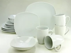 CreaTable 13915 Kombiservice Square Für 4 Personen, Porzellan, Weiß (1 Set, 16-teilig) 14 CreaTable 13915 Kombiservice Square Für 4 Personen, Porzellan, Weiß (1 Set, 16-teilig) -Qualitätsladen Für Geschirr b548ad45295bbbee8962aec5fbb9b8fc