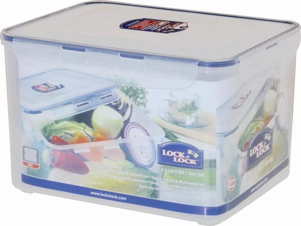 LocknLock Classic HPL838 Frischhaltedose 9L - Luft & Wasserdicht (1er Pack) 2 LocknLock Classic HPL838 Frischhaltedose 9L - Luft & Wasserdicht (1er Pack) – Bild 2