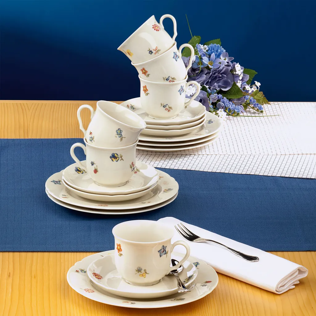Seltmann Kaffeeservice 18 Tlg Marie-Luise Elfenbein 44714 Porzellan 9 Seltmann Kaffeeservice 18 Tlg Marie-Luise Elfenbein 44714 Porzellan – Bild 9
